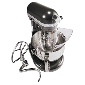 KitchenAid KP26M1XDP Professional 600 Series 6-Quart Stand Mixer, Dark Pewter by KitchenAid