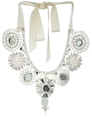 Ranjana Khan Pearl and Crystal Beaded Bib Necklace