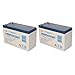 12V 7AH BATTERY 6-DW-7 12V 7AH 10hr SHAOXING HUITONG REPL - 2 Pack