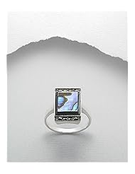 Marcasite Ring In 92.5 Sterling Silver