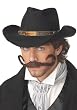 The Gunslinger Mustache Holiday Party Costume Accessory (Brown-One Size)