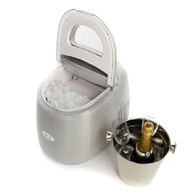 IceAppliance Original ZB-01 Countertop Ice Cube Maker - Silver