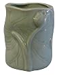 Chinese celadon vase / holder - lotus leaf design, porcelain