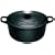 Le Creuset Cast Iron Round Casserole, Satin Black, 22 cm