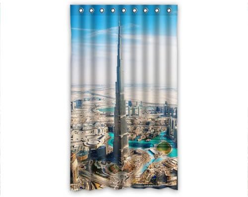 POOKOO "Burj Khalifa aka Burj Dubai" Personalized Custom Uv protection 50" x 84" Window Curtain Best Home Decoration!