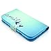 Galaxy S3 Case, Tradekmk(TM) Latest Fashion Luxury PU Leather Folio Magnet Wallet Stand Case Cover [Little Love-shape] Compatible with Samsung Galaxy S3 i9300-[+Stylus+Screen Protector+Cleaning Cloth]