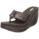 Volatile Womens Swan Wedge Sandal