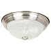 Yosemite Home Decor JK101-11SN Belen 2-Light 11-Inch Ceiling Flush Mount, Satin Nickel Frame