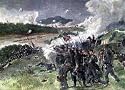 Art Poster Print - Battle of Resaca - Artist: Alfred Waud - Poster Size: 18 X 14 inches