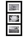 Malden 2061-346 Southlake 4 by 6 Matted Wall Frame 3 Opening, Black