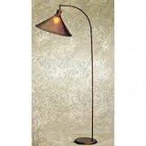 Arc Floor Lamp With Mica Shade - Rust - Mica Shade