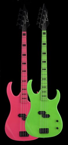Dean Custom Zone Bass, Nuclear Green