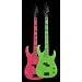 Dean zona 4 String Bass (cores sortidas) fluorescente rosa