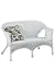 All-weather Wicker Loveseat 31.5"hx48"w White