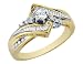 Diamond Engagement Ring 1/2 Carat (ctw) in 14K Yellow Gold