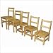 Early Childhood Resources ELR-089 14'' Hardwood Ladder Back Chair- 2 pack- RTA