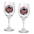 New York Mets MLB 2pc Wine Glass Set - Primary Logo by Great American Products