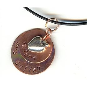 Edward and Bella Inspired Hand Stamped Necklace ~ Future Mrs. Cullen