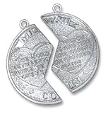 Sterling Silver 2 Piece Mizpah Charm