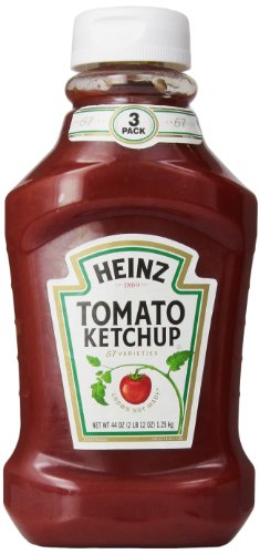 Heinz ketchup, tomato, 44 ounce (3 count)