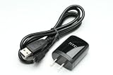HTC純正 全世界電圧対応 ACアダプタとmicroUSBケーブルセット HTC EVO WiMAX （ISW11HT）/Desire 79H00095-02M