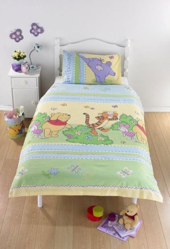 Childrens Toyshop  Kitchen & Housewares : Winnie the Pooh Duvet Cover and Pillowcase 'Heffalump' Design Rotary Print Kids Bedding