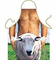 Cheeky Sheep Man Sexy Novelty Apron for Barbeque and Kitchen designed by Itati