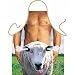 Cheeky Sheep Man Sexy Novelty Apron for Barbeque and Kitchen designed by Itati