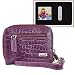 WalletBe Women's Accordion Croco Embossed Leather Wallet w/1.5