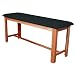 3B Scientific W15074B Black Hardwood Classic Exam Treatment Table with H-Brace, 74.8" Length x 24.4" Width x 33.1" Height