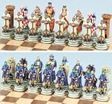 Large Crusade Chess Set Iii, King:4-1/2