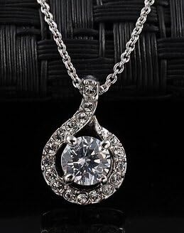 Popular Fashion Italina Rigant 2014 New Arrival Luxurious Pendant Necklace With Genuine Austrian Zirconia Valentine Day Gift For Her RG76536 By Eva Fs.