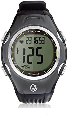 Heart Rate Monitor, Calorie Counter, Fitness Activity Tracker & Sport Watch with Exercise Timers, Alarm, EL Backlight, Chronograph and Stopwatch - Chest Belt with Elastic Band & Polyurethane Fabric Strap - Best Replacement Warranty | bodyWares [HRM Fit] Series