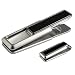 Initial Wallets - Black Enamel Inlay M-Clip Stainless w/Black Enamel Inlay Money Clip w/Initial Box