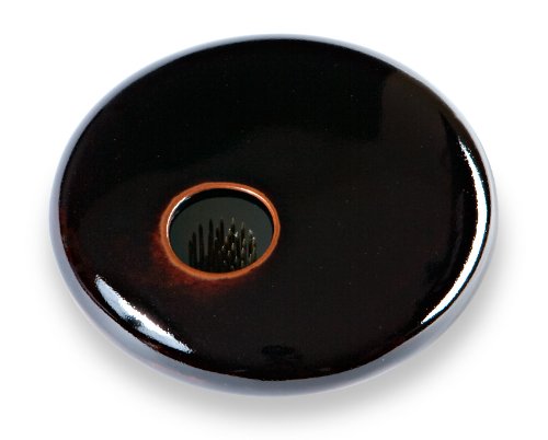 Georgetown Pottery Small Round Ikebana Flower Vase, Black
