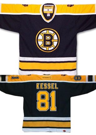 Buy KESSEL #81 Boston Bruins CCM 550 Series Replica NHL Hockey Jersey (NHLPA Certified Custom Sewn...