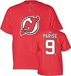 Zach Parise Red Reebok Name and Number New Jersey Devils T-Shirt