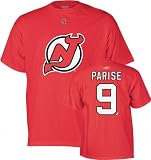 Zach Parise Red Reebok Name and Number New Jersey Devils T-Shirt