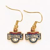 Washington Nationals Official Gold Logo Earrings