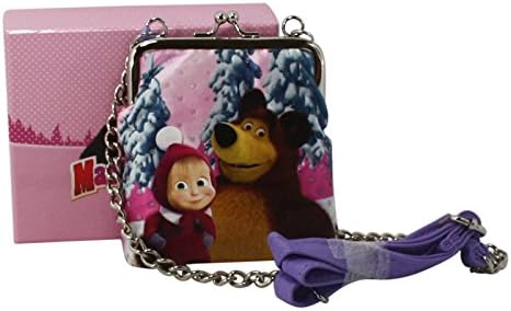 Masha and Bear Women's Coin Purse Mini Bag In Gift Box One-Size Pink