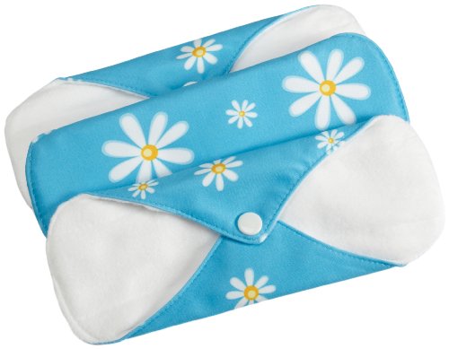 Fuzzi Bunz Comfort Pad Regular, Blue Daisy, 3 Pack