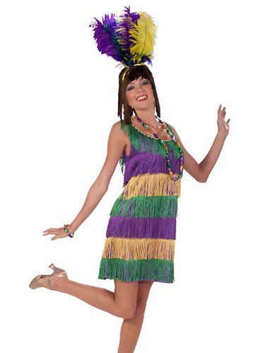 Mardi Gras Frisky Flapper Adult Costume Size Standard