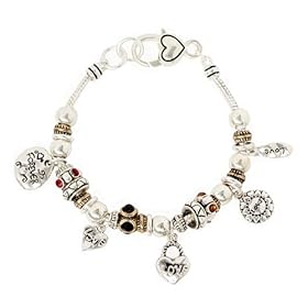 Buy Designer Love Theme Charm Bracelet Fashion Jewelry by PammyJ Bracelet
