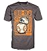 Star Wars Force Awakens BB-8 Poster Type T-shirt
