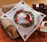 Santa Surprise Lap Quilt Stamped Cross Stitch Kit-45X45