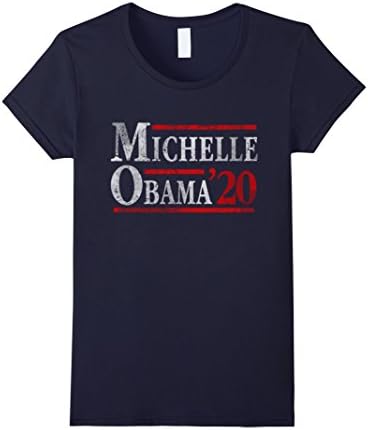 Women's Vote For Michelle Obama 2020 Election T Shirt Medium Navy