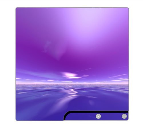 Abstract Puple Reflection Decorative Protector Skin Decal Sticker for PlayStation 3 PS3 SLIM Console