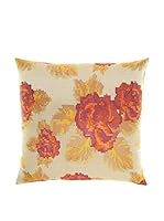 COINCASA Cojín 45 x 45 cm (Beige/Rojo/Ocre)