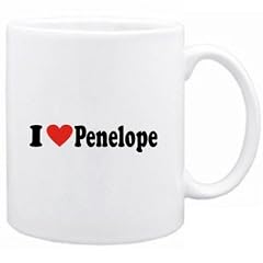 I love Penelope Weibliche Namen Tasse (Wei�, Keramik, 325 ml)