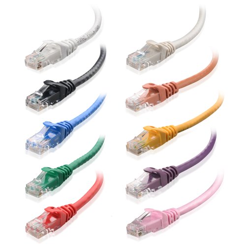 Cable Matters 10-Color Combo, Cat6 Snagless Ethernet Patch Cable 7 Feet